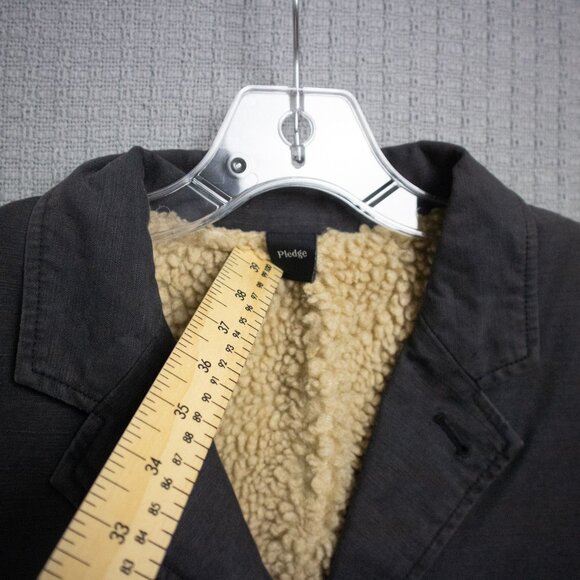 2000's Y2K Cargo Pocket Sherpa Lined Blazer Jacket - Picture 6 of 12